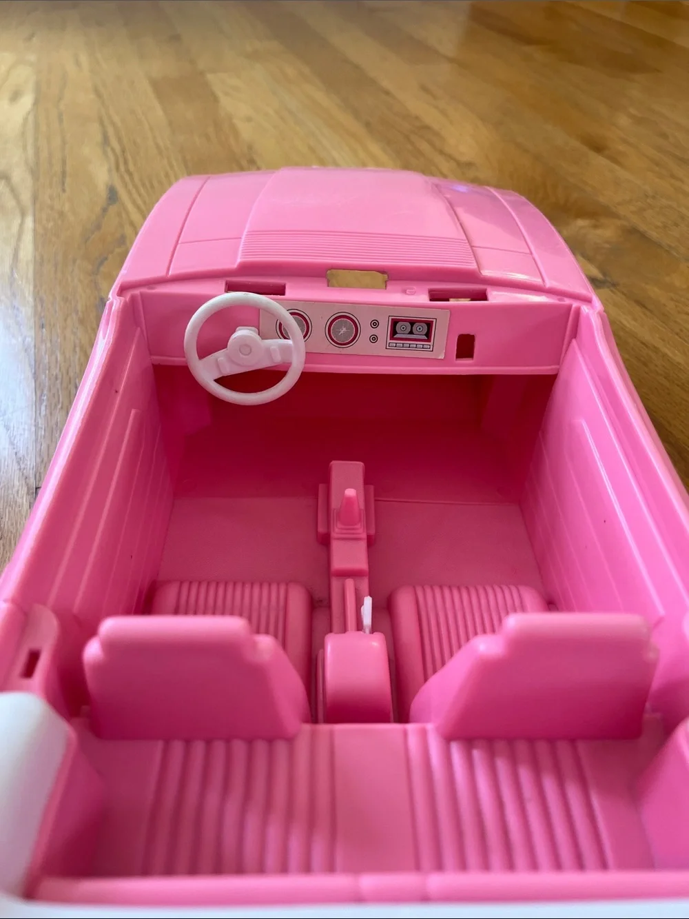 1993 Mattel Barbie Car Ford Mustang Convertible Pink & White